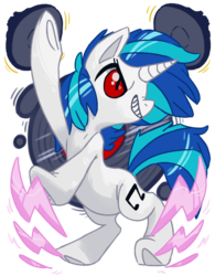 Size: 600x768 | Tagged: dead source, safe, artist:scervo, dj pon-3, vinyl scratch, pony, unicorn, g4, angry, female, mare, simple background, solo, transparent background, underhoof