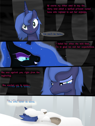 Size: 3000x3996 | Tagged: safe, artist:dazed-and-wandering, nightmare moon, princess luna, alicorn, pony, g4, comic, high res, snow, snowfall