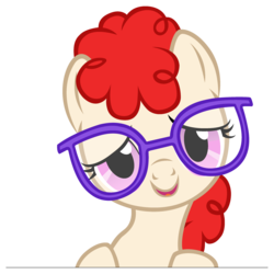 Size: 3000x3000 | Tagged: safe, artist:redink853, twist, earth pony, pony, g4, glasses, high res, simple background, solo, transparent background