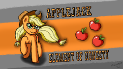 Size: 1920x1080 | Tagged: safe, artist:starorca, applejack, g4, wallpaper