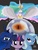 Size: 2000x2600 | Tagged: safe, artist:treez123, princess celestia, princess luna, trixie, twilight sparkle, g4, 0², crying, feather, frown, high res, kirby (series), kirby 64: the crystal shards, open mouth, sad, smiling, smirk, spread wings, wide eyes, zero