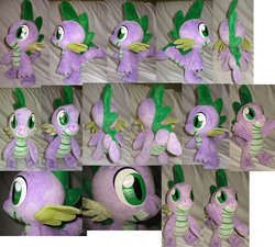 Size: 5000x4494 | Tagged: safe, artist:rens-twin, spike, g4, absurd resolution, irl, photo, plushie, solo, spike plushie