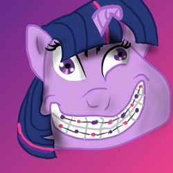 Size: 900x900 | Tagged: artist needed, safe, twilight sparkle, g4, twologht spakle, wat