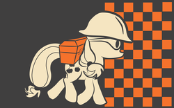 Size: 1280x800 | Tagged: safe, artist:1nfy, applejack, earth pony, pony, g4, engineer, engineer (tf2), female, solo, team fortress 2