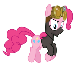 Size: 4000x3290 | Tagged: safe, artist:bigccv, pinkie pie, earth pony, pony, g4, my little pony: friendship is magic, season 3, the crystal empire, female, mare, night vision goggles, pinkie spy, simple background, solo, transparent background