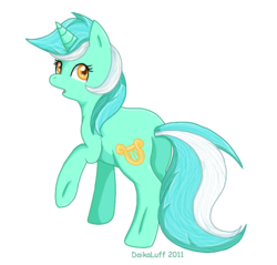 Size: 674x645 | Tagged: safe, artist:daikaluff, lyra heartstrings, pony, g4, female, simple background, solo, transparent background