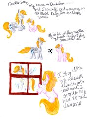 Size: 900x1272 | Tagged: safe, artist:biacaty, derpy hooves, dinky hooves, pegasus, pony, g4, comic, female, mare