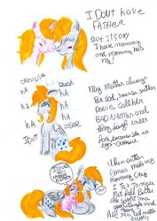 Size: 900x1272 | Tagged: safe, artist:biacaty, derpy hooves, dinky hooves, pegasus, pony, g4, comic, female, mare