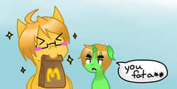 Size: 621x314 | Tagged: safe, artist:spotaciss09, england, hetalia, mcdonald's, ponified, united states