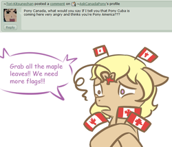 Size: 662x566 | Tagged: safe, artist:askcanadapony, canada, flag, hetalia, ponified