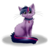 Size: 5000x4751 | Tagged: safe, artist:rizusaur, twilight sparkle, cat, g4, absurd resolution, catified, collar, cutie mark collar, female, fluffy, looking at you, simple background, solo, species swap, transparent background, twilight cat, wingding eyes