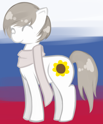 Size: 500x600 | Tagged: safe, artist:underwaterteaparty, clothes, hetalia, ponified, russia, scarf