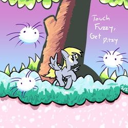 Size: 1280x1280 | Tagged: safe, artist:hlavco, derpy hooves, pegasus, pony, g4, crossover, female, mare, yoshi's island