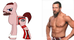 Size: 700x378 | Tagged: safe, human, pony, daniel bryan, irl, irl human, male, photo, ponified, simple background, stallion, transparent background, wwe