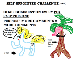 Size: 797x625 | Tagged: safe, fluttershy, oc, g4, challenge, fluttertree, meta, ms paint, species swap, sunglasses, tree