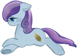 Size: 879x640 | Tagged: safe, artist:lalucca, sapphire joy, crystal pony, pony, g4, season 3, the crystal empire, sad