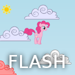 Size: 150x150 | Tagged: dead source, safe, artist:futzi01, pinkie pie, g4, flash, flash game, game