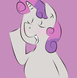 Size: 620x624 | Tagged: safe, sweetie belle, pony, unicorn, g4, ask, female, filly, preggy belle, pregnant, pregnant foal, pregnant sweetie belle, solo