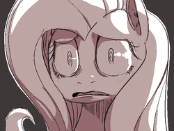 Size: 640x480 | Tagged: safe, artist:sunibee, fluttershy, g4, reaction image, scared