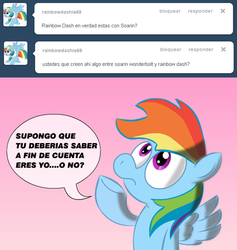 Size: 762x803 | Tagged: safe, artist:benja, rainbow dash, ask ask-the-ponies, g4, spanish, tumblr