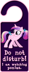 Size: 1800x4400 | Tagged: safe, artist:thorinair, princess cadance, alicorn, pony, g4, door knob hanger, simple background, solo, teen princess cadance, transparent background, young
