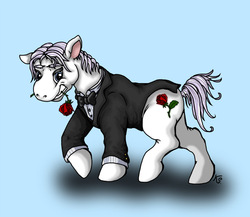 Size: 900x780 | Tagged: safe, artist:suzidragonlady, lee chaolan, ponified, tekken