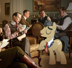 Size: 831x782 | Tagged: safe, filthy rich, human, pony, g4, boardwalk empire, irl, male, photo, ponies in real life, stallion, vector