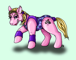 Size: 900x714 | Tagged: safe, artist:suzidragonlady, clothes, leotard, nina williams, ponified, tekken