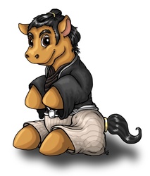 Size: 750x880 | Tagged: safe, artist:suzidragonlady, ganryu, ponified, tekken