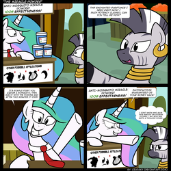 Size: 1500x1500 | Tagged: safe, princess celestia, zecora, zebra, g4, comic