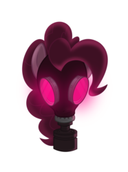 Size: 7489x10067 | Tagged: safe, artist:tim015, pinkie pie, g4, absurd resolution, gas mask, pyro (tf2), simple background, team fortress 2, transparent background, vector