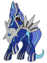 Size: 800x1067 | Tagged: safe, artist:chiky5300, dialga, pony, legendary pokémon, pokémon, ponified, ponymon, raised hoof, simple background, solo, transparent background