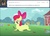 Size: 637x456 | Tagged: safe, artist:capnpea, edit, apple bloom, seal, seal pony, g4, adorabloom, adorawat, apple gloom, cute, fimbriae, jump rope, sad, species swap, wat