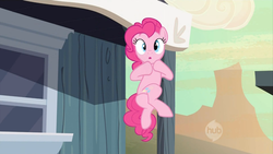 Size: 640x360 | Tagged: safe, screencap, pinkie pie, earth pony, pony, g4, the last roundup, crossed legs, desperation, female, mismatched eyes, need to pee, omorashi, potty dance, potty emergency, potty time, solo, trotting in place