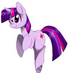 Size: 400x400 | Tagged: safe, artist:elektroecho, twilight sparkle, g4, smiling