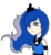 Size: 412x450 | Tagged: safe, artist:skatergirl8888, princess luna, human, g4, female, humanized, simple background, solo, transparent background