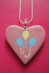 Size: 549x804 | Tagged: safe, pinkie pie, g4, craft, cutie mark, handmade, necklace, photo