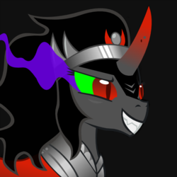 Size: 512x512 | Tagged: safe, artist:megaman295, king sombra, g4, season 3, the crystal empire, queen umbra, rule 63