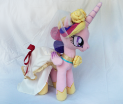 Size: 1024x864 | Tagged: safe, artist:wild-hearts, princess cadance, g4, clothes, doll, dress, irl, photo, plushie, wedding dress