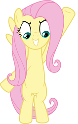 Size: 380x600 | Tagged: safe, artist:thunderelemental, edit, fluttershy, g4, my little pony: friendship is magic, season 3, the crystal empire, inverted mouth, simple background, vector, white background