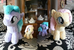 Size: 1119x768 | Tagged: safe, artist:navkaze, aura (g4), fluttershy, g4, filly, irl, photo, plushie