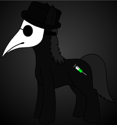 Size: 483x517 | Tagged: safe, artist:ll-null-ll, pony, beak doctor, plague doctor, plague doctor mask, solo