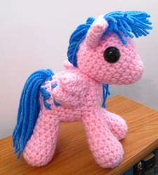 Size: 2030x2249 | Tagged: safe, artist:acrylicsheep, firefly, pony, g1, amigurumi, crochet, high res, irl, photo, plushie, solo