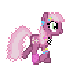 Size: 106x96 | Tagged: artist needed, source needed, safe, cheerilee, pony, g4, 80s, 80s cheerilee, animated, desktop ponies, female, pixel art, simple background, solo, sprite, transparent, transparent background