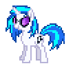 Size: 106x96 | Tagged: artist needed, source needed, safe, dj pon-3, vinyl scratch, pony, g4, animated, desktop ponies, female, pixel art, simple background, solo, sprite, transparent, transparent background