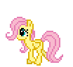 Size: 104x96 | Tagged: artist needed, source needed, safe, fluttershy, pony, g4, animated, desktop ponies, female, filly, filly fluttershy, pixel art, simple background, solo, transparent, transparent background