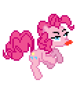 Size: 112x126 | Tagged: artist needed, source needed, safe, pinkie pie, g4, animated, desktop ponies, female, pixel art, simple background, solo, sprite, transparent background