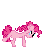 Size: 106x126 | Tagged: safe, artist:deathpwny, pinkie pie, pony, g4, animated, desktop ponies, female, gif, pixel art, simple background, solo, sprite, transparent background