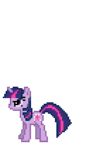 Size: 122x204 | Tagged: safe, artist:botchan-mlp, twilight sparkle, pony, unicorn, feeling pinkie keen, g4, animated, desktop ponies, female, fire, mane of fire, mare, pixel art, rapidash twilight, simple background, solo, sprite, transparent background, unicorn twilight, video game reference