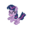 Size: 100x102 | Tagged: artist needed, source needed, safe, twilight sparkle, g4, animated, desktop ponies, female, filly, pixel art, simple background, solo, sprite, transparent background